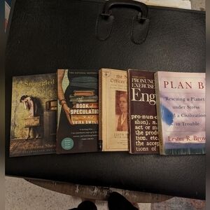 5 Paperback Books-Adult mix fiction/nonfiction